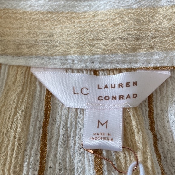 LC Lauren Conrad medium peasant blouse  lace 3/4 sleeves NWT - Picture 13 of 14